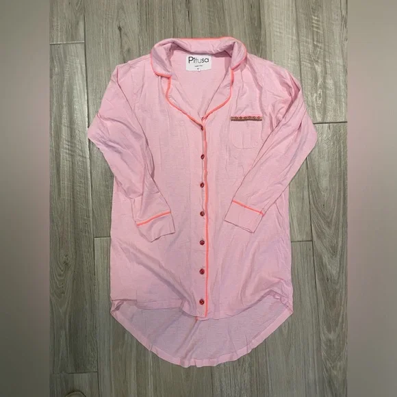 Pitusa pink soft pajama shirt - Picture 1 of 3